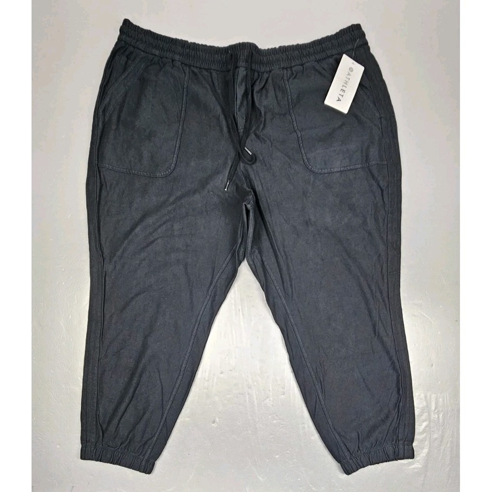 Athleta Farallon Jogger Pants Womens 26 Black‎ Athleisure Hiking Active Casual